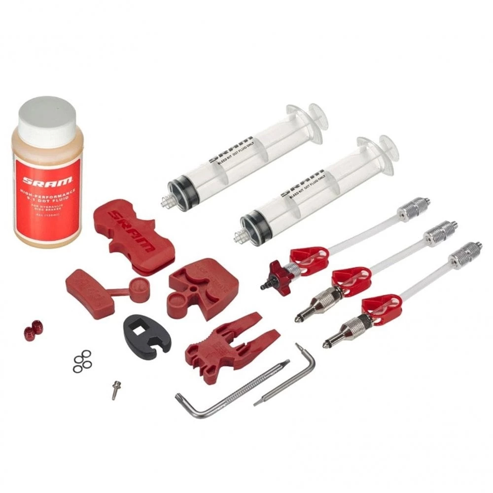 SRAM Standard Brake Bleed Kit With DOT5.1 Hydraulic Fluid 3 SRAM Standard Brake Bleed Kit With DOT5.1 Hydraulic Fluid
