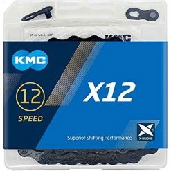 KMC X12 Black Tech 12 Speed Chain (126 Links)
