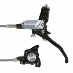 HOPE Tech 4 X2 Flatmount Hydraulic Disc Brake - Braided Hose - Left-Hand/Rear (No Rotor) -Braking Sales Shop 3403b65d t4x2fbblbs