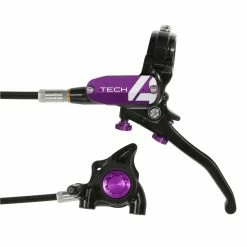 HOPE Tech 4 X2 Flatmount Hydraulic Disc Brake - Left-Hand/Rear (No Rotor) -Braking Sales Shop 53aa6d4f t4x2fblbp