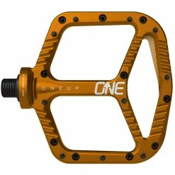 OneUp Aluminium Flat Pedals 11 OneUp Aluminium Flat Pedals -Braking Sales Shop 824b2289 oneup components alu flat pedal top orange 966