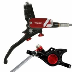 HOPE Tech 4 X2 Hydraulic Disc Brake - Braided Hose - Right-Hand/Front (No Rotor) -Braking Sales Shop afff63aa t4x2rbr